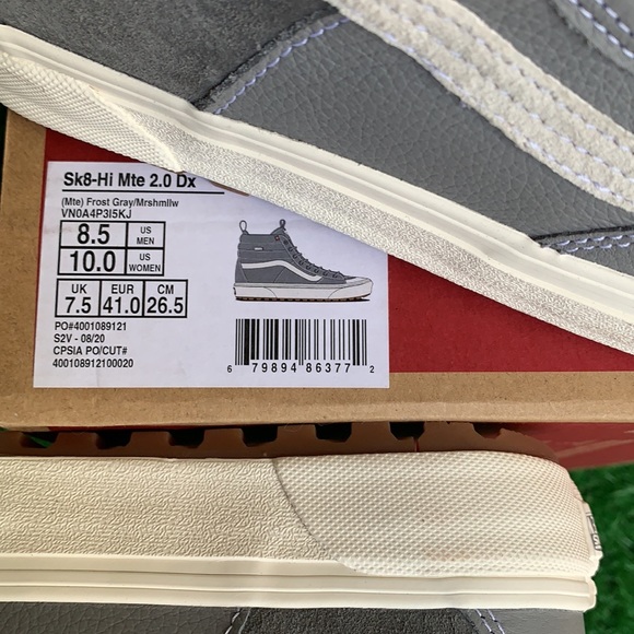 VANS SK8-Hi Mte 2.0 Dx Frost Grey/Marshmallow WMNS - Picture 16 of 16